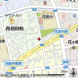 愛知県豊橋市西羽田町176周辺の地図