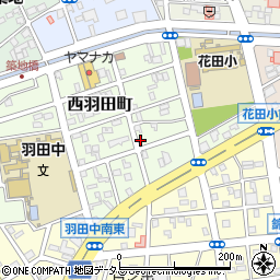 愛知県豊橋市西羽田町182周辺の地図