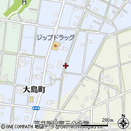 静岡県浜松市中央区大島町386周辺の地図