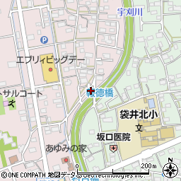 静岡県袋井市堀越971-1周辺の地図
