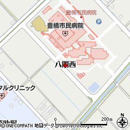 愛知県豊橋市青竹町（八間西）周辺の地図