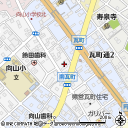愛知県豊橋市南瓦町52周辺の地図