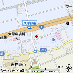 静岡県袋井市国本1231-1周辺の地図