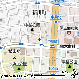 愛知県豊橋市中柴町周辺の地図