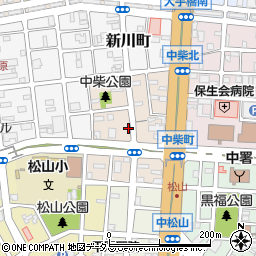 愛知県豊橋市中柴町周辺の地図