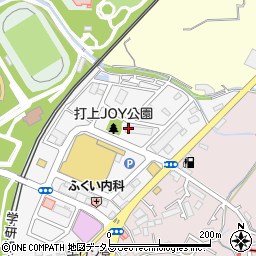 大阪府寝屋川市打上中町8周辺の地図