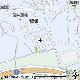 静岡県袋井市鷲巣392-25周辺の地図