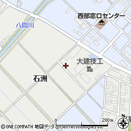 愛知県豊橋市青竹町石洲22周辺の地図