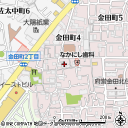 大阪府守口市金田町2丁目59周辺の地図