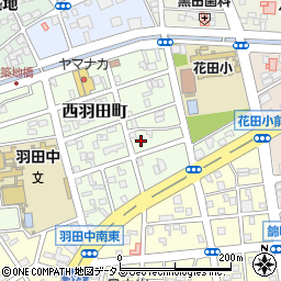愛知県豊橋市西羽田町183周辺の地図