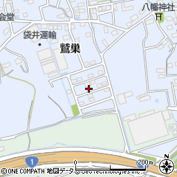 静岡県袋井市鷲巣392-24周辺の地図