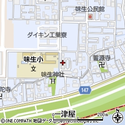 大阪府営摂津味生住宅集会所周辺の地図