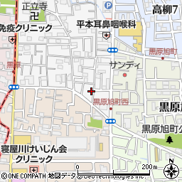 大阪府寝屋川市黒原城内町26-16周辺の地図