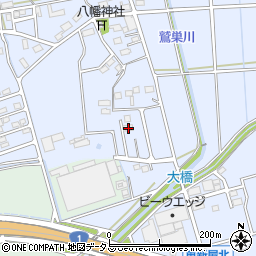 静岡県袋井市鷲巣620周辺の地図