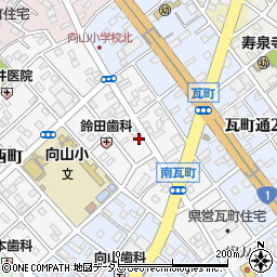 愛知県豊橋市南瓦町97周辺の地図