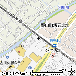 兵庫県加古川市野口町坂元1003-1周辺の地図