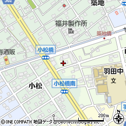 愛知県豊橋市西羽田町6周辺の地図