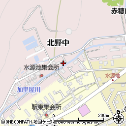 兵庫県赤穂市北野中382-62周辺の地図