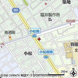 豊橋信用金庫西支店周辺の地図