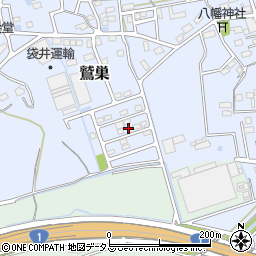 静岡県袋井市鷲巣392-23周辺の地図