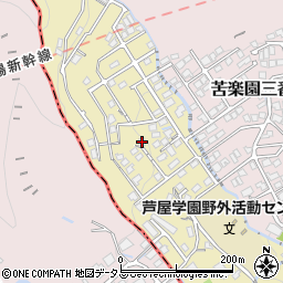 兵庫県西宮市苦楽園四番町15-8周辺の地図