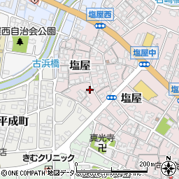 兵庫県赤穂市塩屋周辺の地図