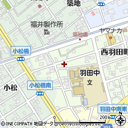 愛知県豊橋市西羽田町46周辺の地図