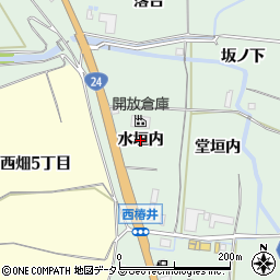 京都府木津川市山城町椿井（水垣内）周辺の地図