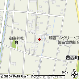 静岡県浜松市中央区豊西町388周辺の地図