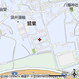 静岡県袋井市鷲巣392-18周辺の地図