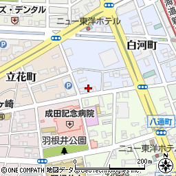 柴田豊橋有料車庫周辺の地図