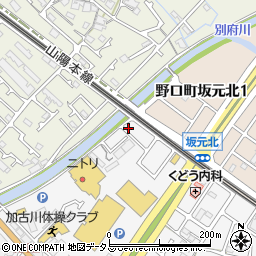 兵庫県加古川市野口町坂元1008周辺の地図