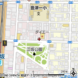 ドコモショップ江坂公園前店周辺の地図