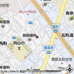 愛知県豊橋市南瓦町96-2周辺の地図