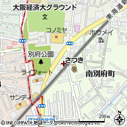 大阪府摂津市南別府町8周辺の地図