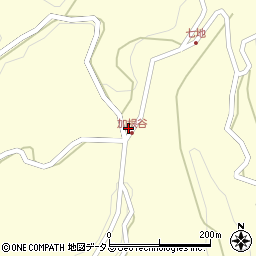 岡山県高梁市川上町七地1754周辺の地図