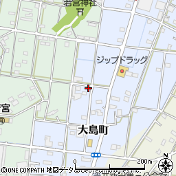 静岡県浜松市中央区大島町646周辺の地図