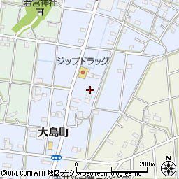 静岡県浜松市中央区大島町380周辺の地図