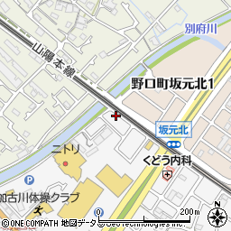 兵庫県加古川市野口町坂元1002周辺の地図