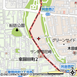 リパーク豊中利倉西２丁目第２駐車場周辺の地図