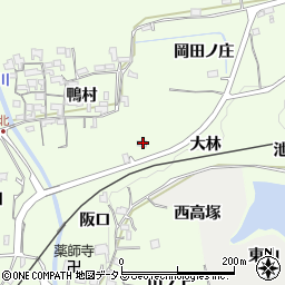 京都府木津川市加茂町北大林周辺の地図