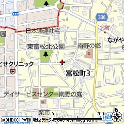 兵庫県尼崎市富松町3丁目周辺の地図