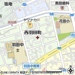 愛知県豊橋市西羽田町122周辺の地図