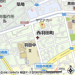 愛知県豊橋市西羽田町117周辺の地図
