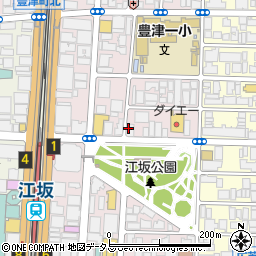 SARU BACON 江坂本店周辺の地図