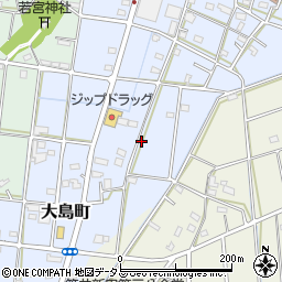 静岡県浜松市中央区大島町378周辺の地図