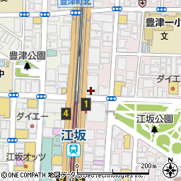 キッチンオリジン　江坂北口店周辺の地図
