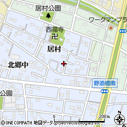 愛知県豊橋市岩田町居村154周辺の地図