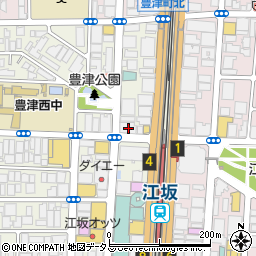 りそな銀行江坂支店周辺の地図