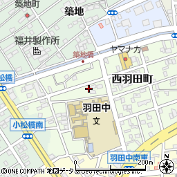 愛知県豊橋市西羽田町51周辺の地図